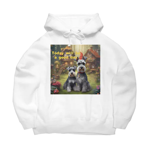 ミニチュアシュナウザーと魔法の村 Big Hoodie