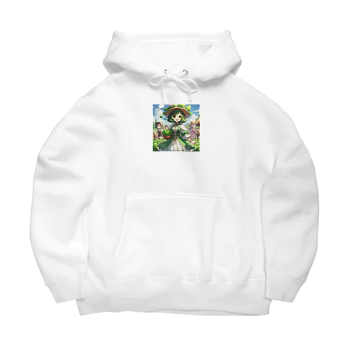 ほうれん草をモチーフにしたアニメキャラクター「スプリナ」 Big Hoodie