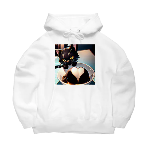 バレンタインに黒猫のチョコレートボムはいかが？ Big Hoodie