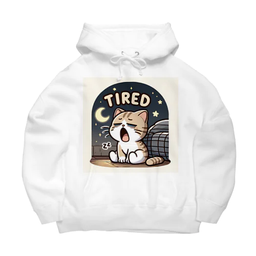 Tired cat7 Big Hoodie