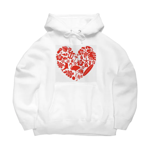 Hawaiian Heart Big Hoodie