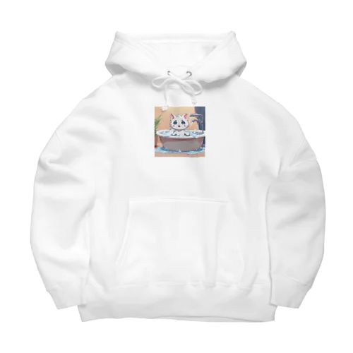 お風呂大好きにゃんこ Big Hoodie