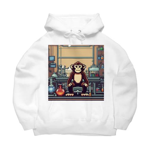 実験をしているサル Big Hoodie