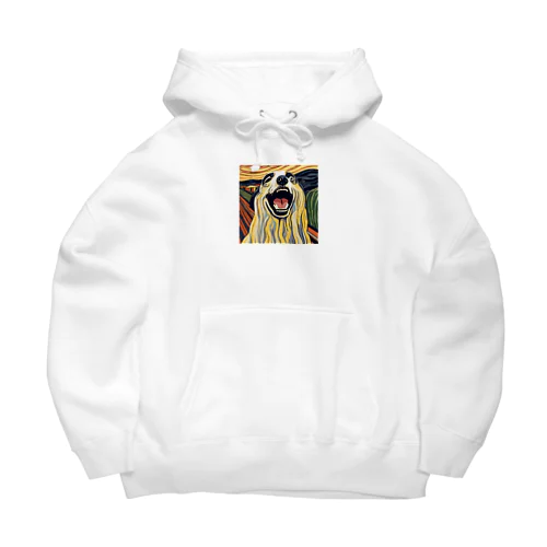 アート風！犬ちゃんの叫び！ Big Hoodie