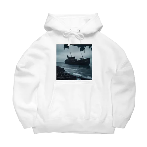 暗黒の海に浮かぶ腐敗した船の墓場 Big Hoodie