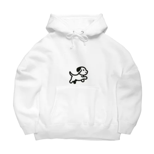 クール黒ワンちゃん Big Hoodie