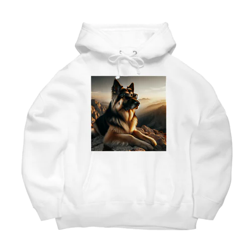 サングラスをかけた、かわいい犬 Marsa 106 Big Hoodie