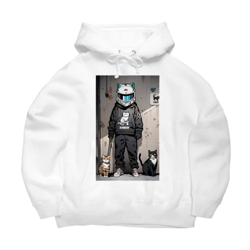 ヘルメット猫 Big Hoodie