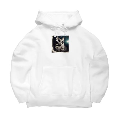 宇宙旅サングラスねこ Big Hoodie