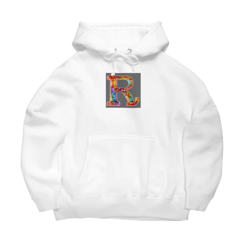 一文字のアルファベットが、美しく装飾されたデザインです Big Hoodie