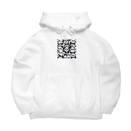 かわいい大量パンダのイラストグッズ Big Hoodie