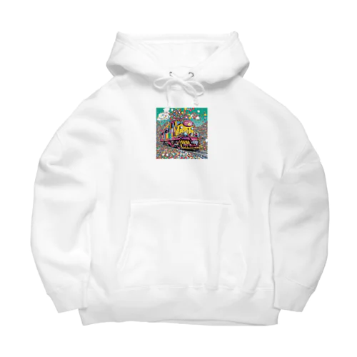 カラフルトレイン Big Hoodie