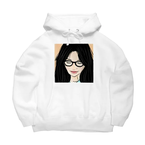 メガネ美人 Big Hoodie