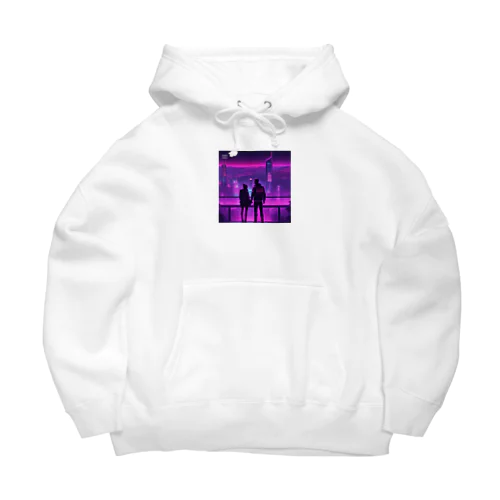 夜景デート Big Hoodie