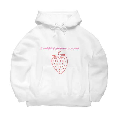 A mouthful of strawberries is so sweet! Big Hoodie