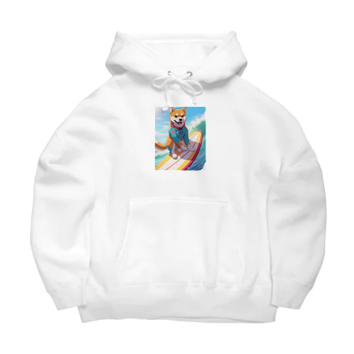 サーフィンする柴犬 Big Hoodie