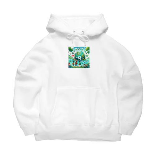 みどりのちきゅうをたんけん Big Hoodie