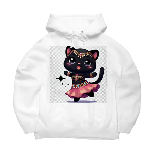 黒猫ベリーダンス Big Hoodie