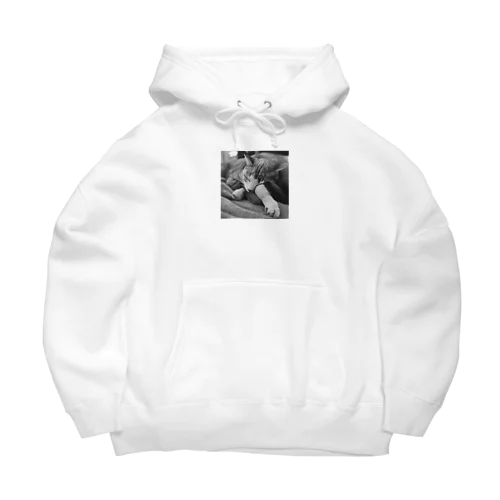 モノクロ猫 Big Hoodie