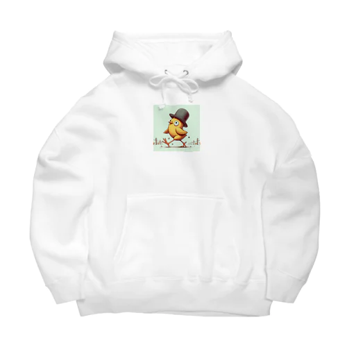 ピヨピヨ歩きましょ Big Hoodie