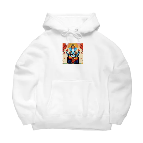 季節の移り変わりを楽しむガネーシャ Big Hoodie