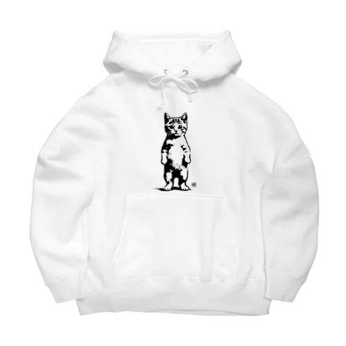 墨絵ねこ（その2） Big Hoodie