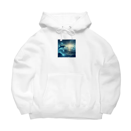 神秘的なイルカ Big Hoodie