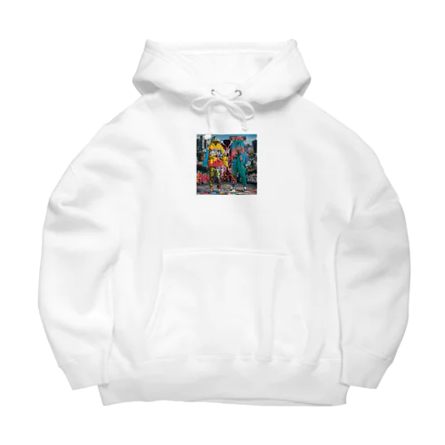 Urban Rainbow: Bold Hip-Hop Fashion Big Hoodie