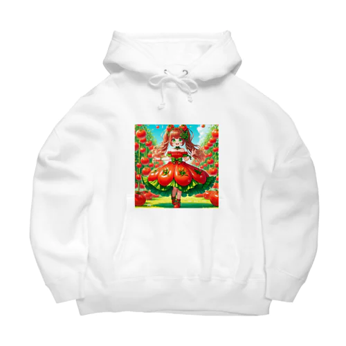 可愛い、トマト、リコピン Big Hoodie