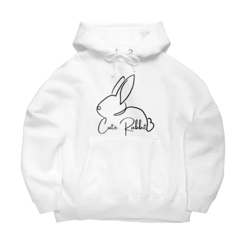 Cute Rabbit Big Hoodie