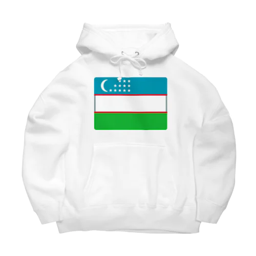 ウズベキスタンの国旗 Big Hoodie