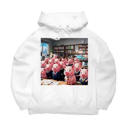 会社のらいんあっぷをするみにぶた管理製品 Big Hoodie