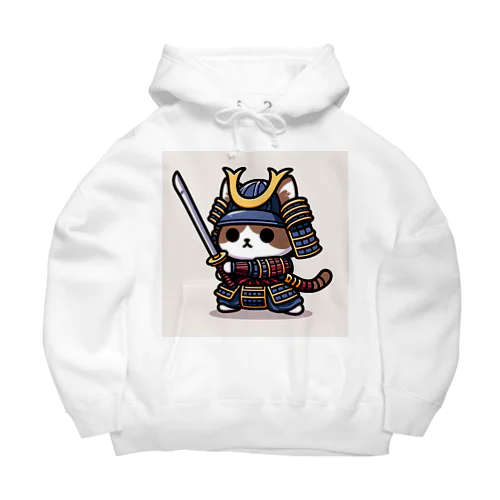 武士にゃんこ Big Hoodie