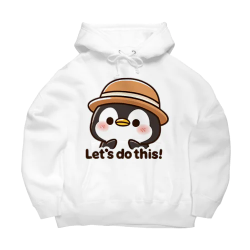 Lets do this penguin ビッグシルエットパーカー