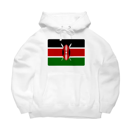 ケニアの国旗 ビッグシルエットパーカー
