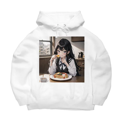 朝食中の女子高生2 Big Hoodie