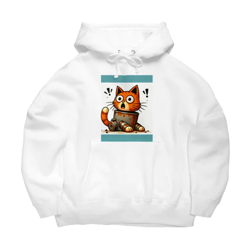 サビ猫☆びっくりニャン！！！ Big Hoodie