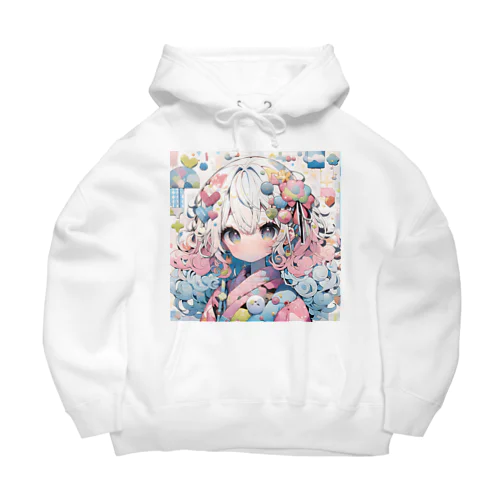 しろまりちゃん Big Hoodie