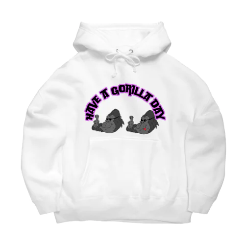 イケてるゴリラのHave a Gorilla day Big Hoodie