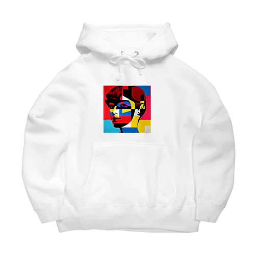 pop art rainbow  woman Big Hoodie