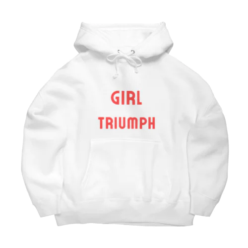 Girl Triumph-女性の勝利や成功を表す言葉 ビッグシルエットパーカー