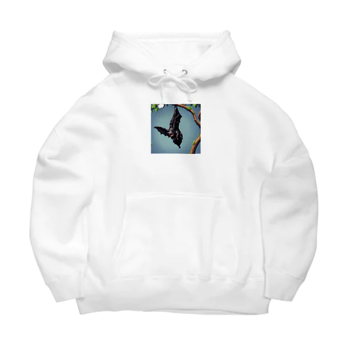 枝にしがみついているコウモリの脚 Big Hoodie