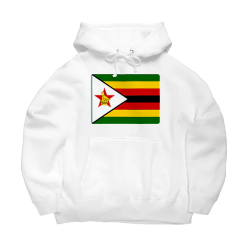 ジンバブエの国旗 ビッグシルエットパーカー
