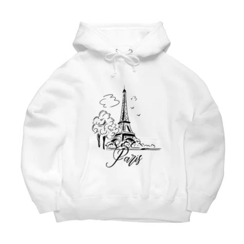 【旅行シリーズ】パリ/エッフェル塔2 Big Hoodie