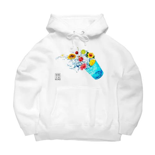 琉球ガラス　青 Big Hoodie