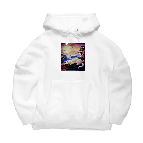 眠り猫「ソリカ」 Big Hoodie
