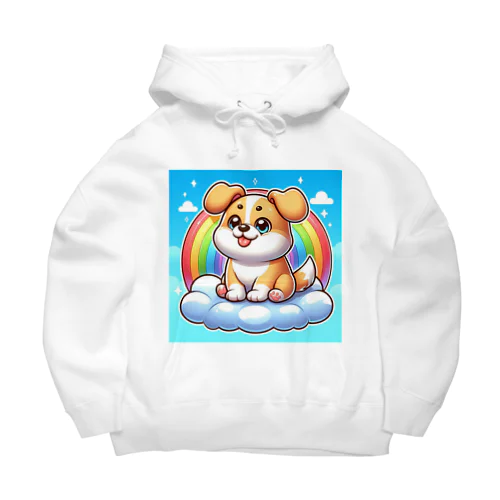 雲に乗った犬 Big Hoodie