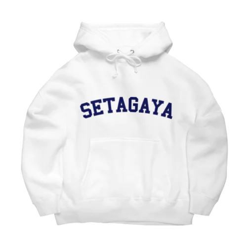 世田谷グッズ　ネイビーロゴ（setagaya item） Big Hoodie