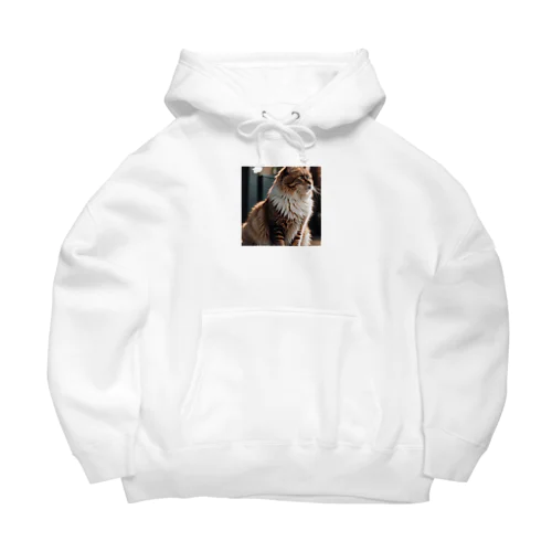 遊び疲れた猫のふわふわのしっぽ Big Hoodie