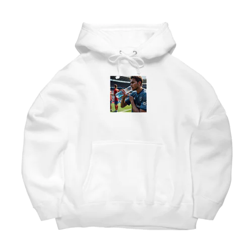 サッカーの給水シーン Big Hoodie